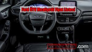 Ford Engelli Araç Fiyatları – ÖTV Muafiyetli Fiyat Listesi