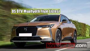 DS Engelli Araç Fiyatları ( ÖTV Muafiyetli Fiyat Listesi )